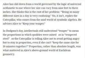 Algebra in Wonderland 10