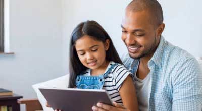 Dad Daughter Tablet 1