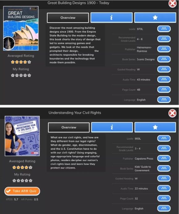 MyOn Online Great Building Designs Understanding Civil Rights