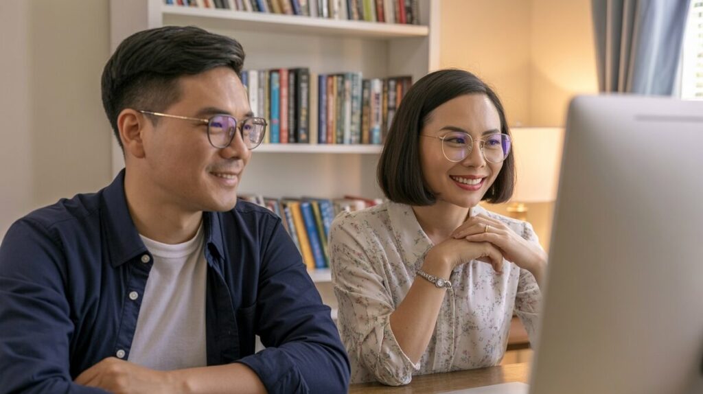 asian parents interviewing tutor