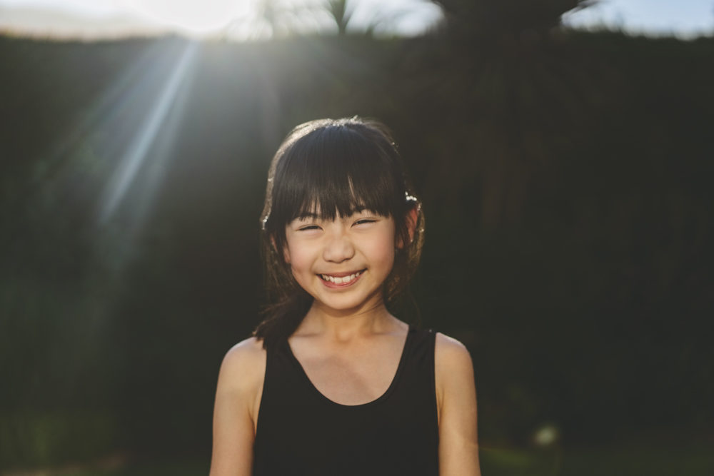 girl with smile